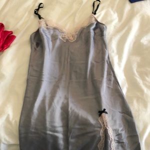 Silver Silk Nightdress